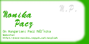 monika pacz business card